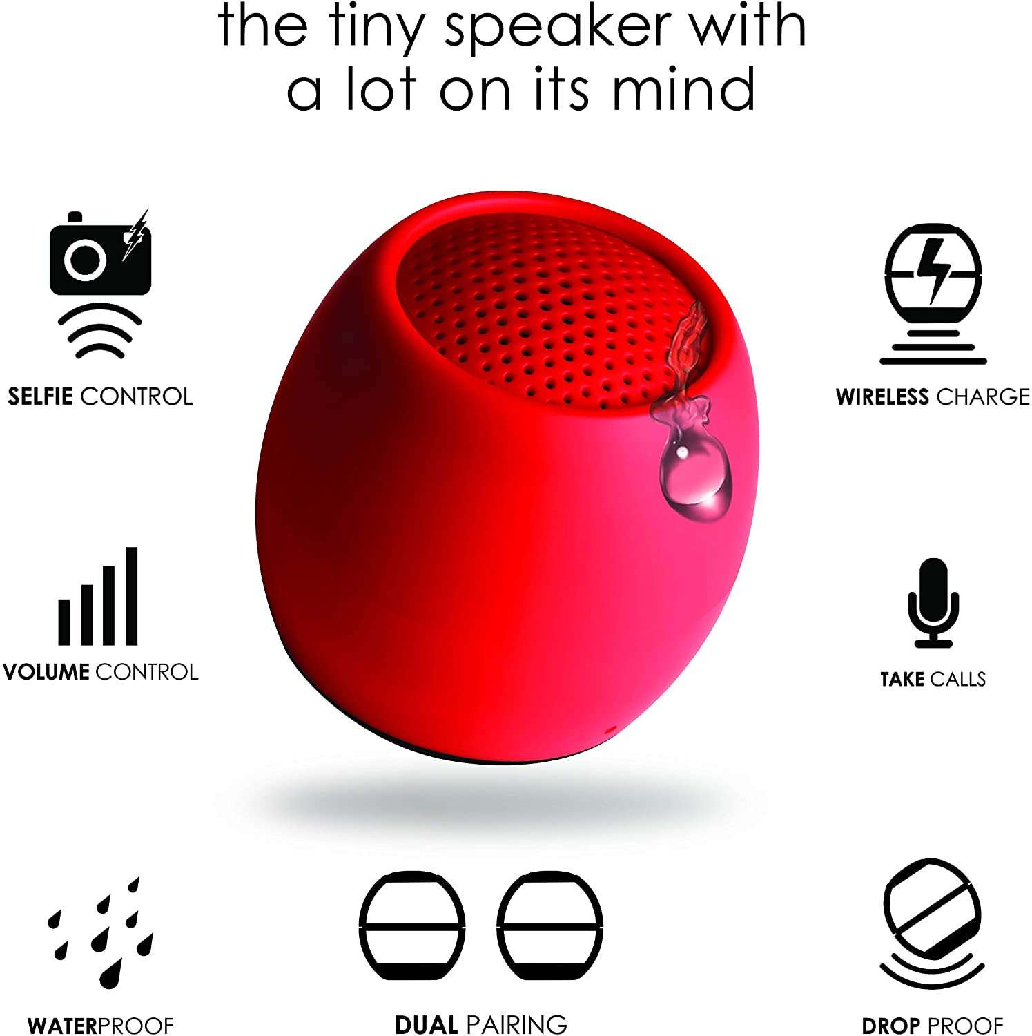 Boompods Big Sound Speaker Red - Zhivago Gifts