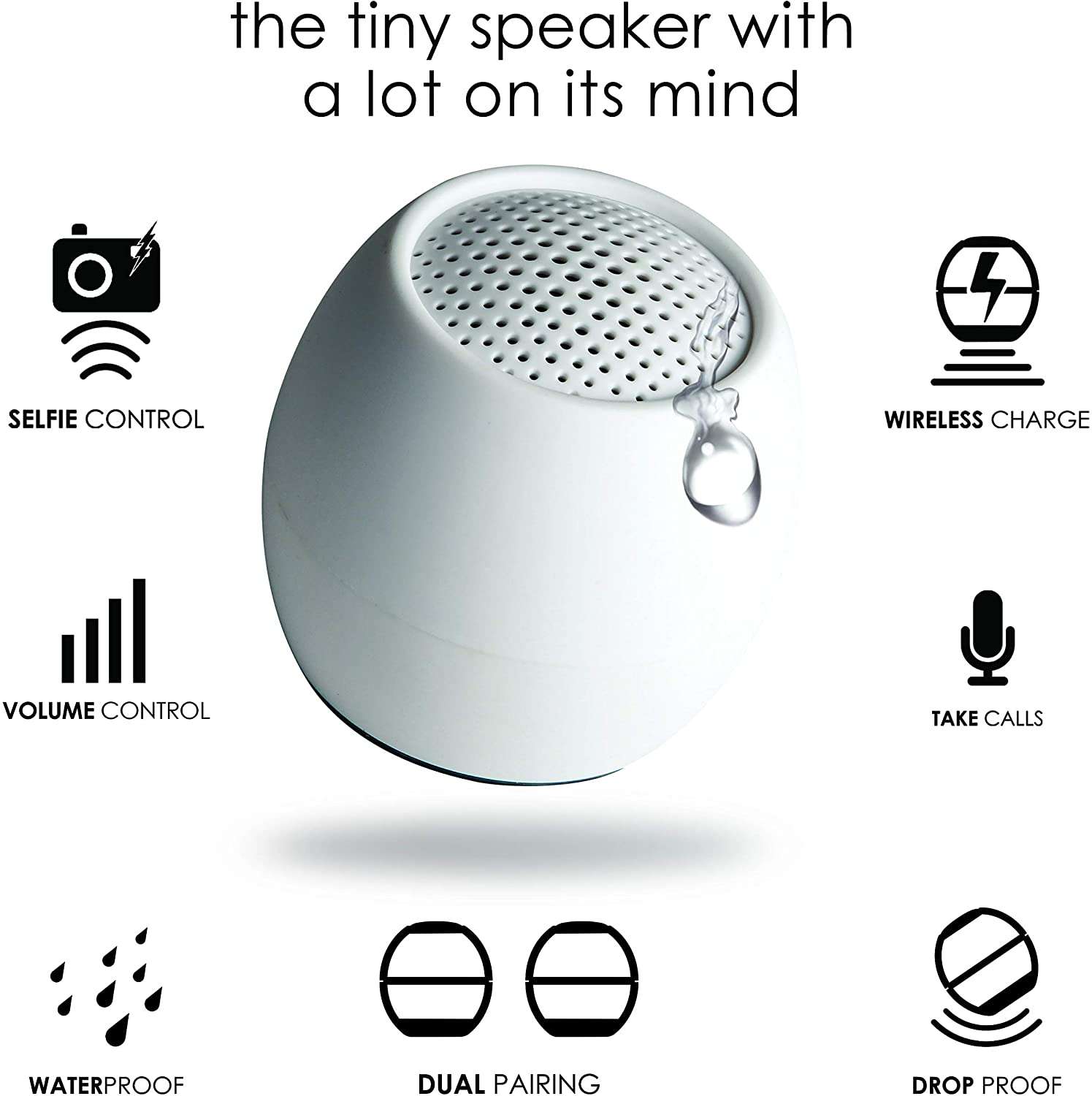 Boompods Big Sound Speaker White - Zhivago Gifts