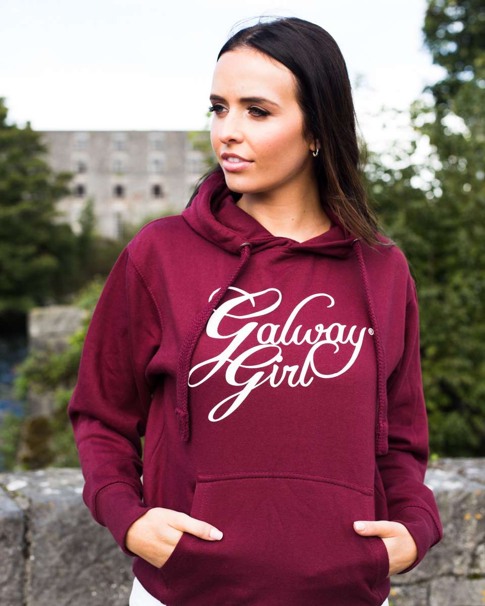 Galway Girl Hoodie Maroon - Zhivago Gifts