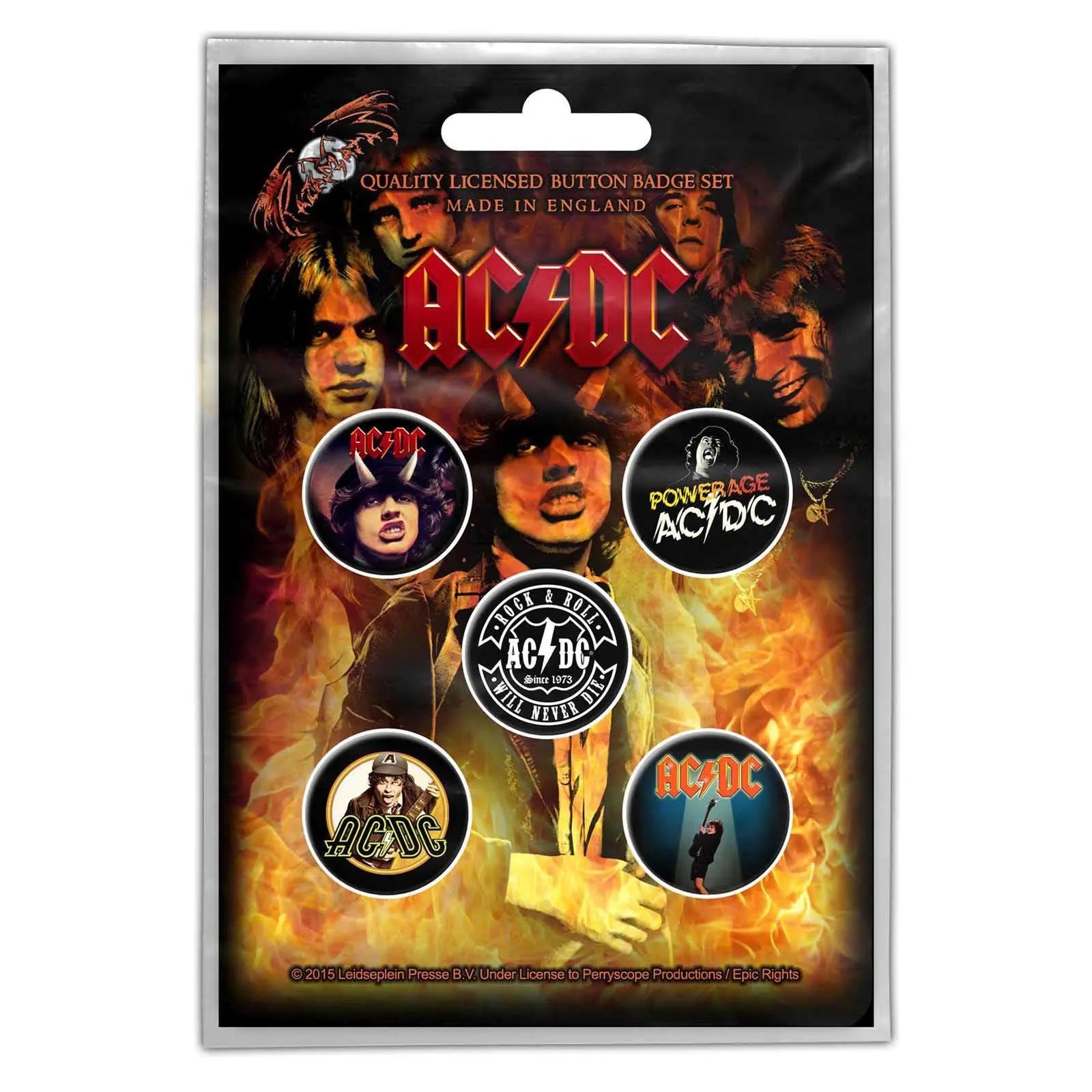 AC DC Official Badge Pack – Zhivago Gifts