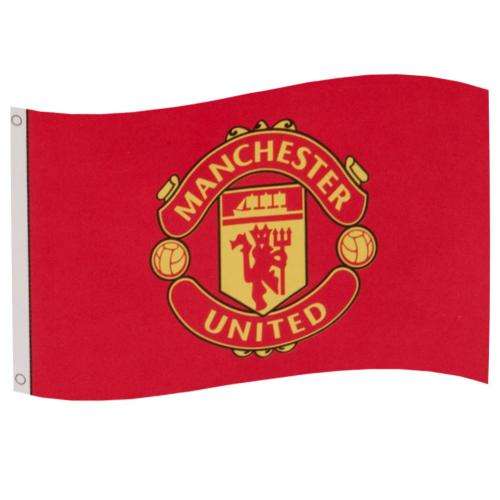Man Utd Crest Flag - Zhivago Gifts