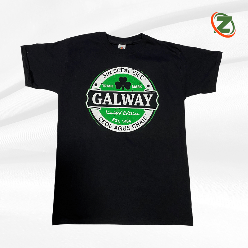 Galway Beer Mat T-Shirt - Zhivago Gifts