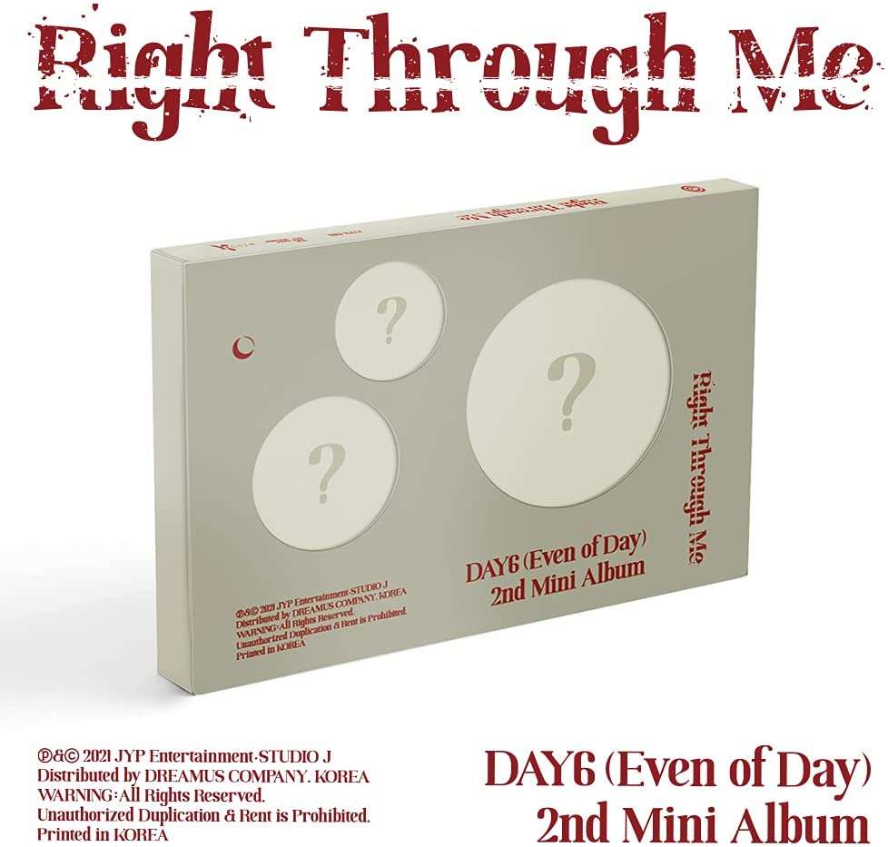 Day6 Right Through Me - Zhivago Gifts