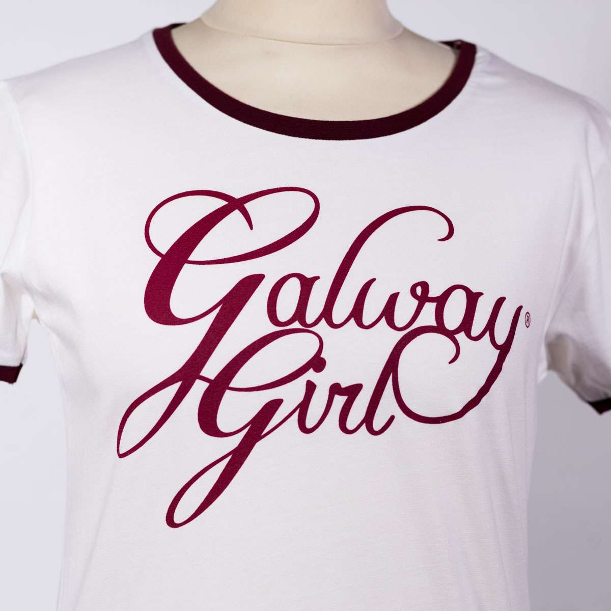 Galway Girl T Shirt White Ringer - Zhivago Gifts