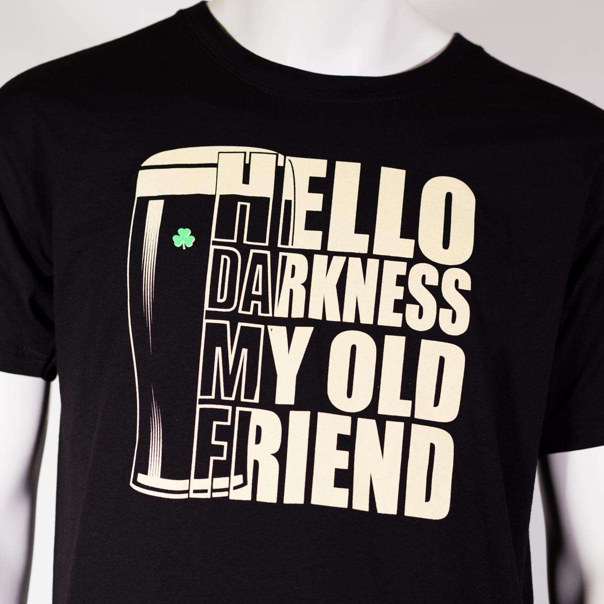 Hello Darkness My Old Friend Black Shirt - Zhivago Gifts