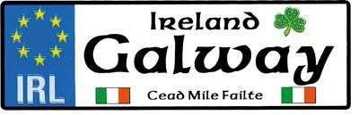 Galway Reg Plate Magnet - Zhivago Gifts