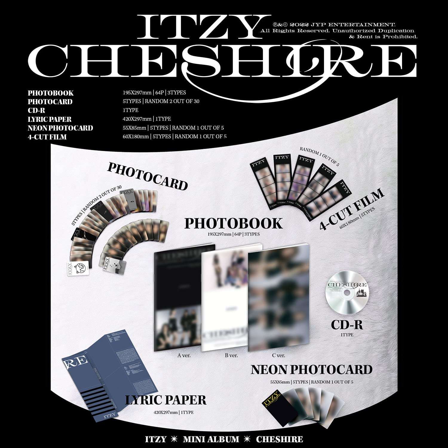 Itzy Cheshire Standard version - Zhivago Gifts
