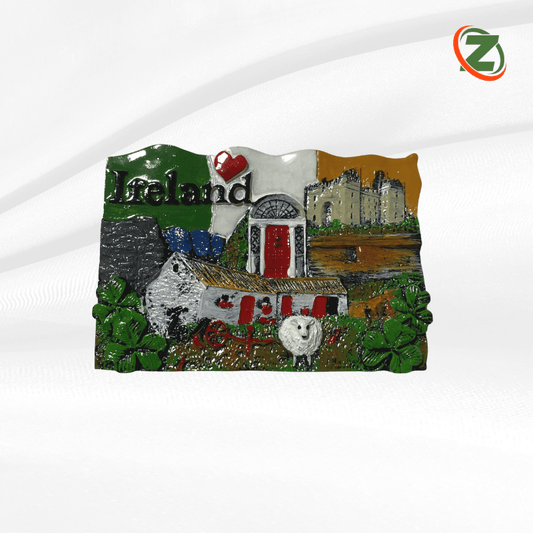 Ireland Flag Resin Magnet - Zhivago Gifts