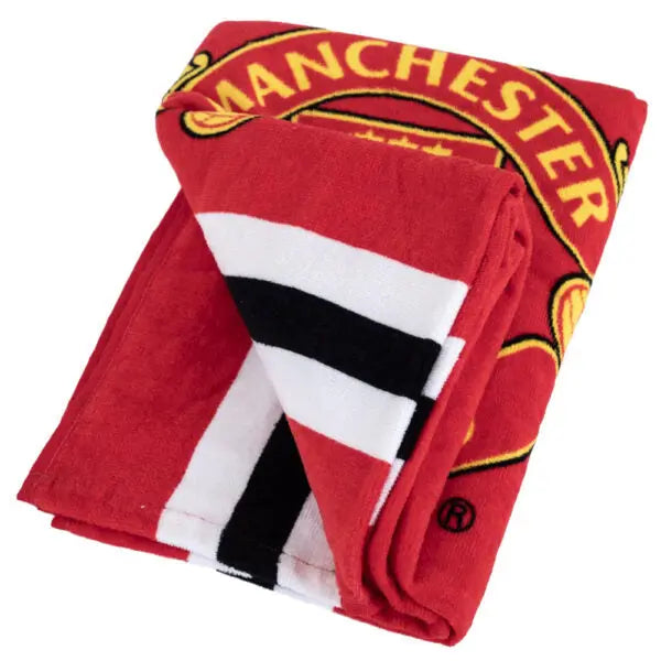 Manchester United FC Core Stripe Towel Zhivago Gifts
