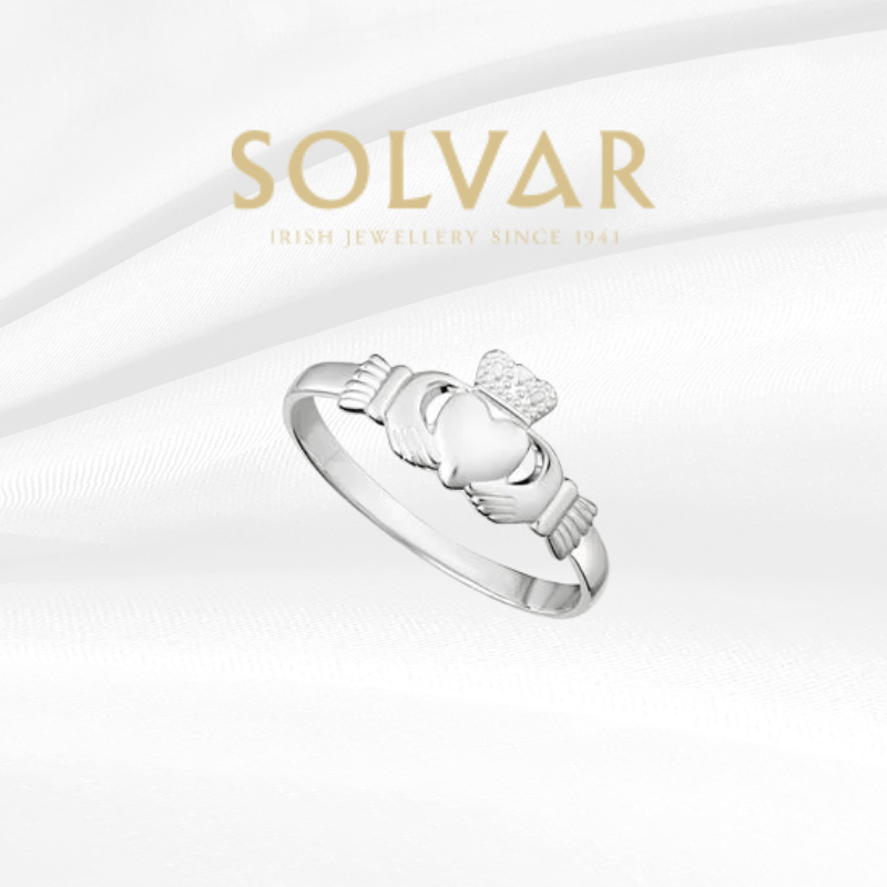 Solvar Acara Sterling Silver Claddagh Ring - Zhivago Gifts