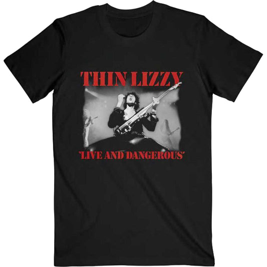 thin lizzy live shirt ireland dangerous