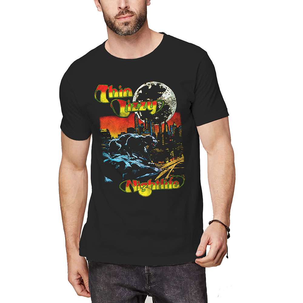 Thin Lizzy Unisex T-Shirt: Nightlife Colour - Zhivago Gifts