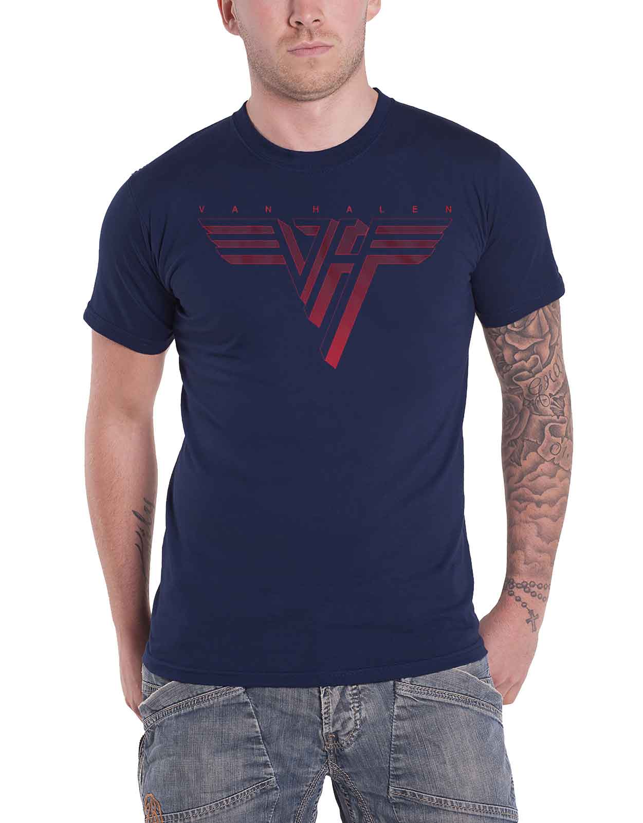 Van Halen Unisex T-Shirt: Classic Red Logo - Zhivago Gifts