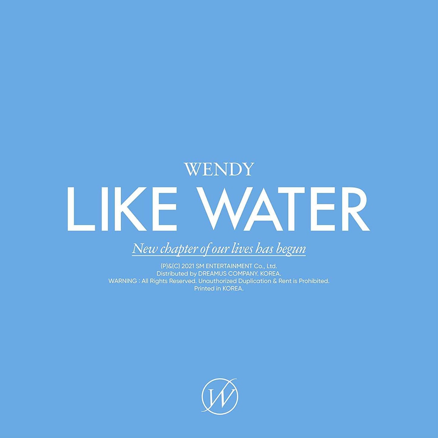 Wendy Like Water Photo Book Version - Zhivago Gifts