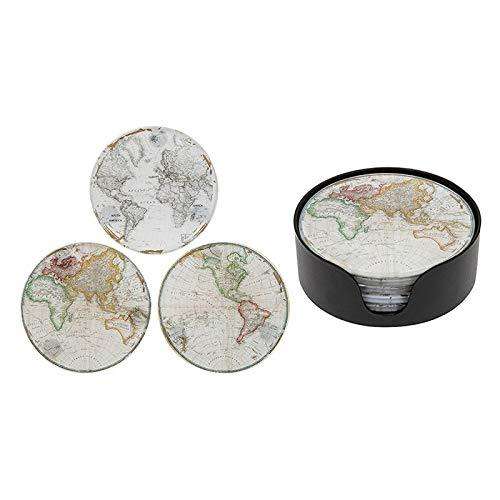 World Map Coaster Set - Zhivago Gifts