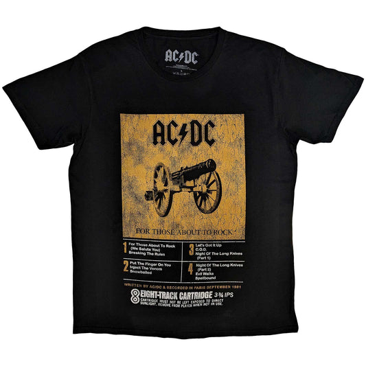 AC/DC T-Shirt: 8 Track - Zhivago Gifts