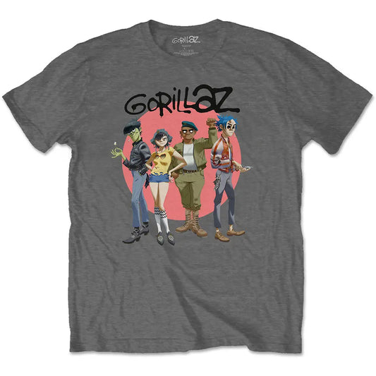 Gorillaz T-Shirt Group Circle Rise - Zhivago Gifts