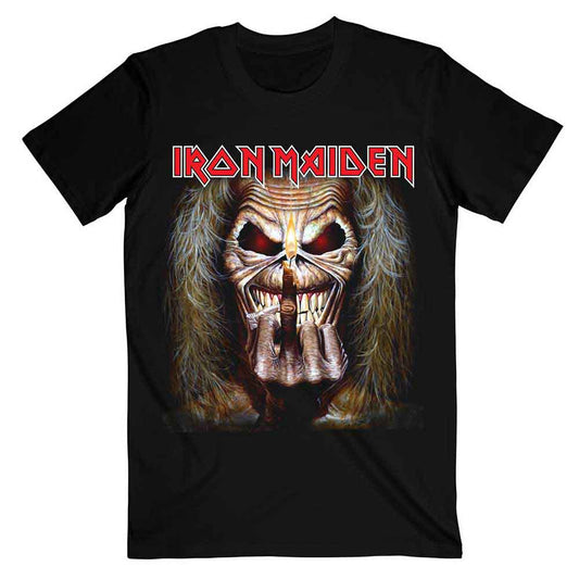 Iron Maiden T-Shirt Eddie Candle Finger