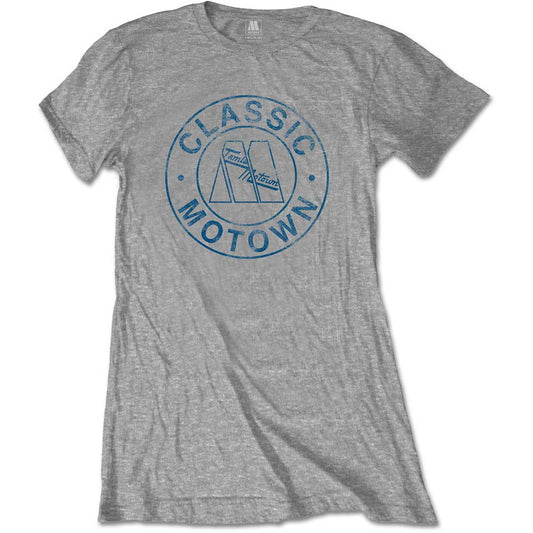 Motown Records Ladies T-Shirt: Classic Circle - Zhivago Gifts