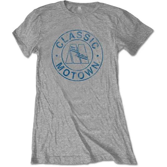 Motown Records Ladies T-Shirt: Classic Circle - Zhivago Gifts