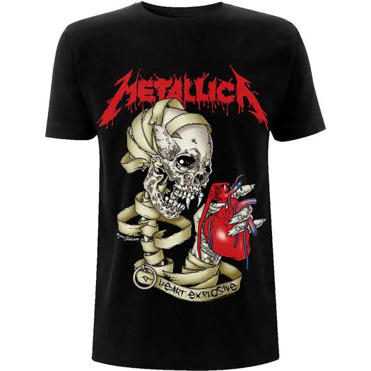 Metallica T-Shirt Heart Explosive - Zhivago Gifts
