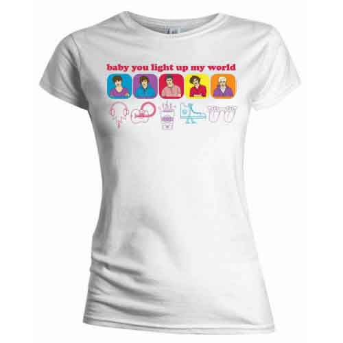 One Direction Ladies T-Shirt Line Drawing (Skinny Fit) MEDIUM - Zhivago Gifts