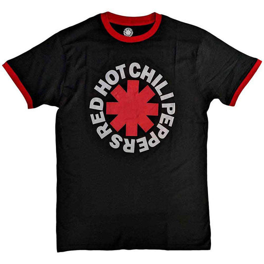 Red Hot Chili Peppers Ringer T-Shirt Classic Asterisk - Zhivago Gifts