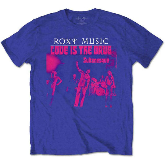Roxy Music T-Shirt: Love Is The Drug - Zhivago Gifts