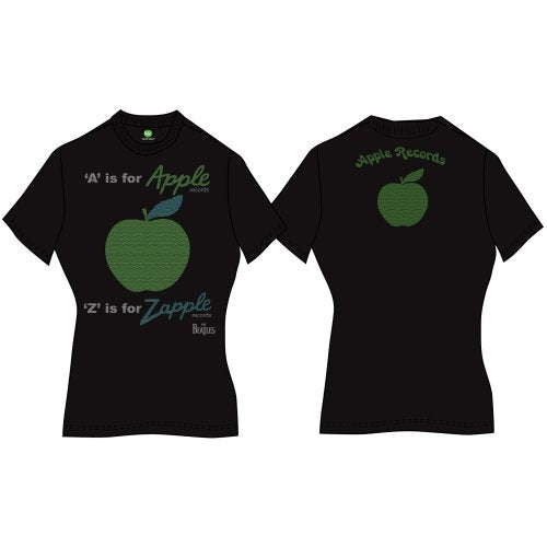 The Beatles Ladies T-Shirt A is for Apple - Zhivago Gifts