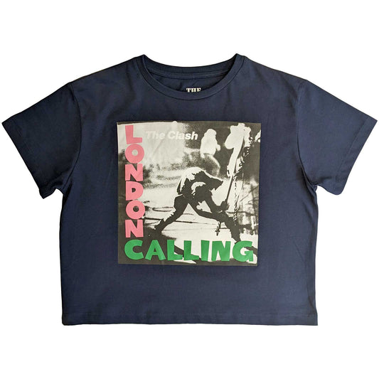 The Clash Ladies Crop Top London Calling - Zhivago Gifts