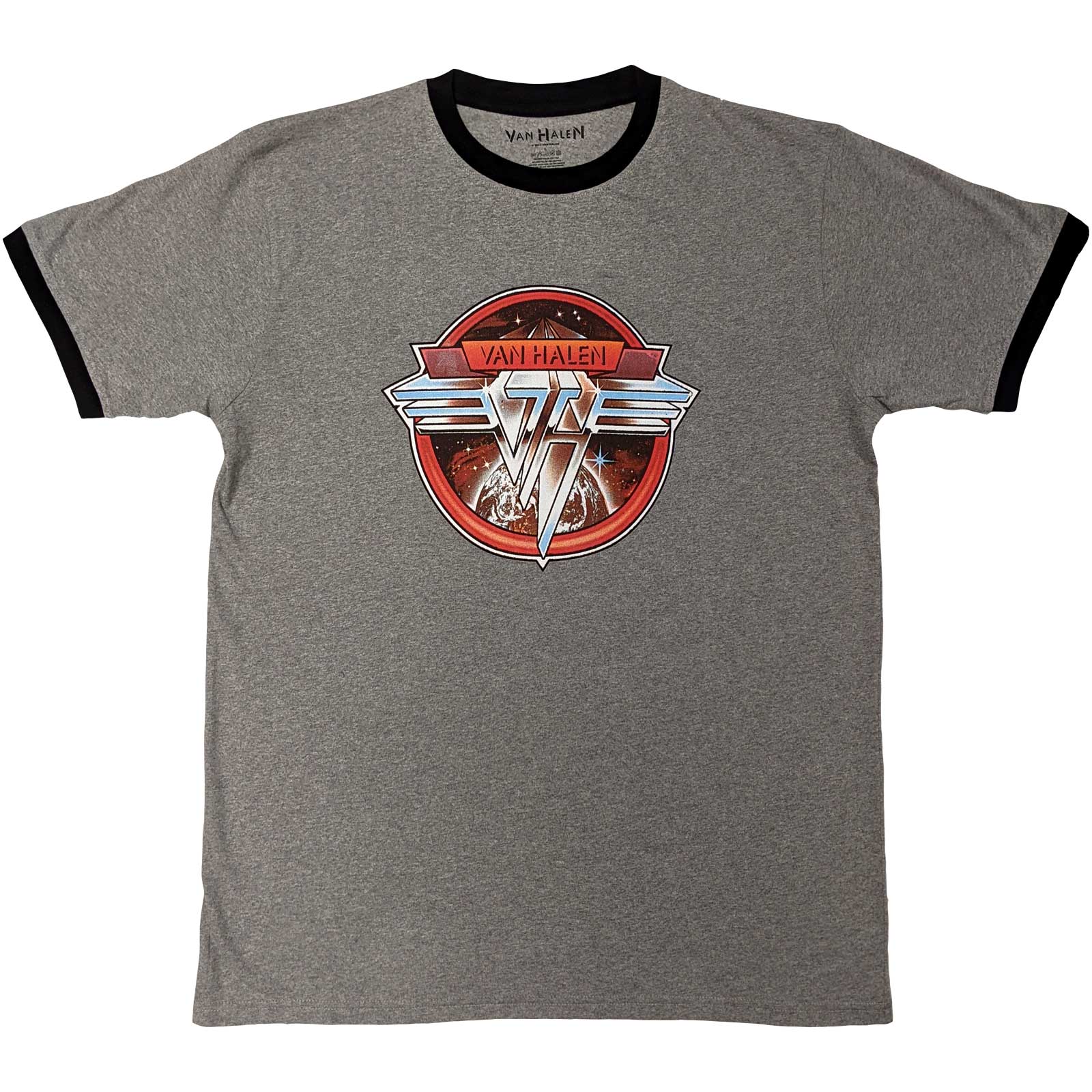 Van Halen Ringer T-Shirt Circle Logo - Zhivago Gifts